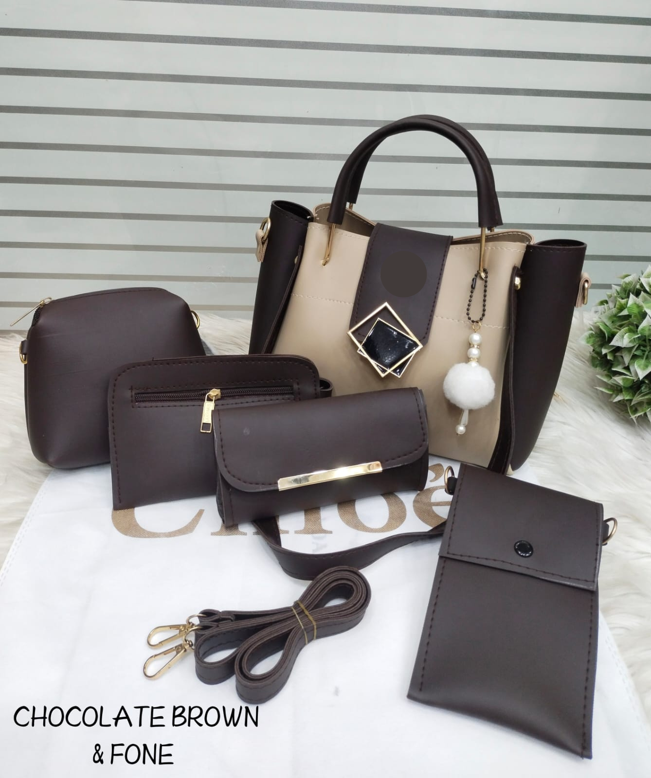 5pc Women Fashion Hand Bag Set