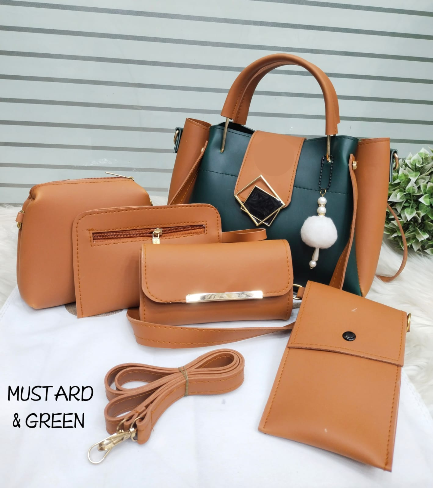 5pc Women Fashion Hand Bag Set