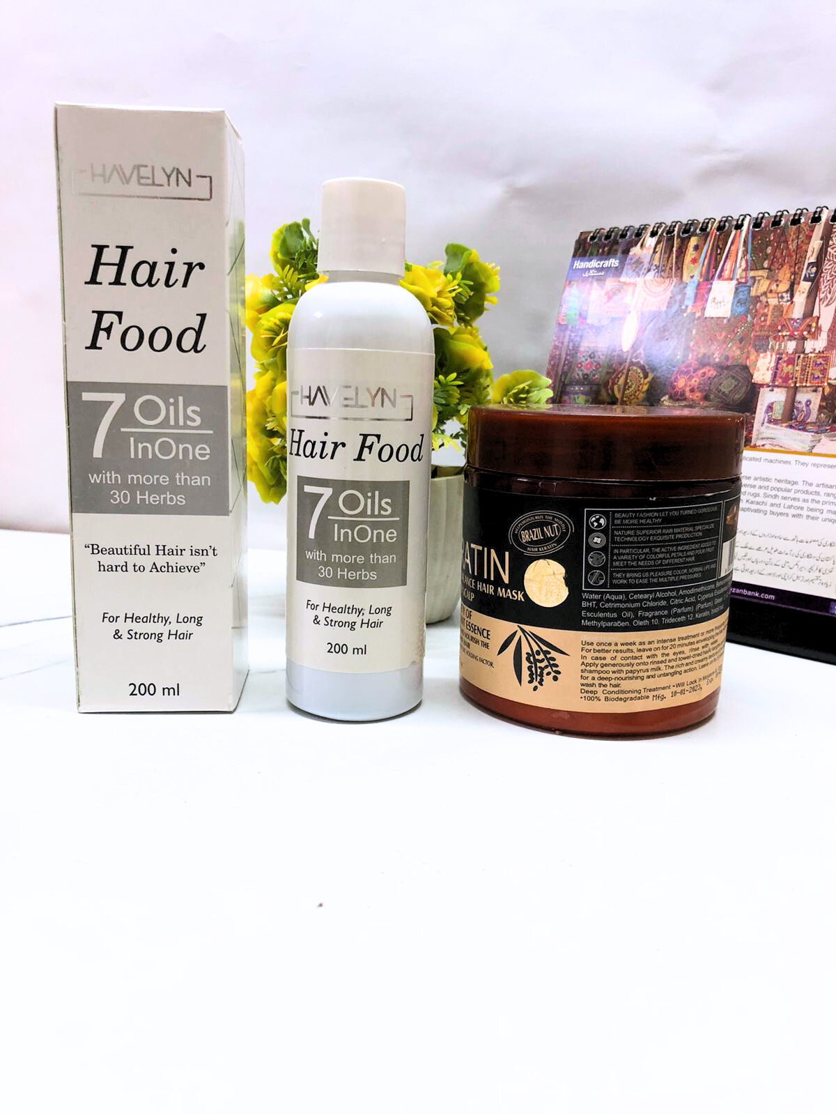 Havelyn Hair Food Oil For Stronge Hair And Hair Regrowth Kit, +Keratin Hair Mask Deal of  2 Products