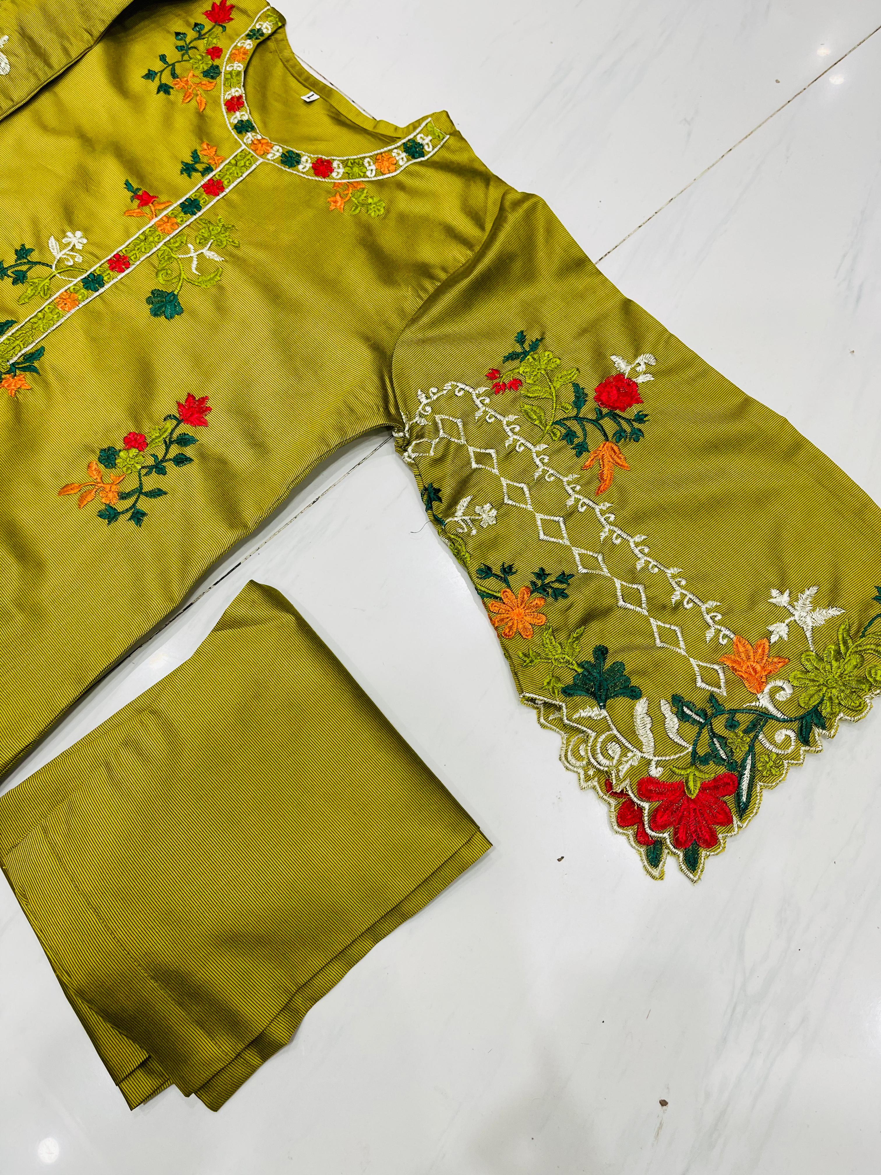 KHADI CUTWORK MEHANDI 2PCS