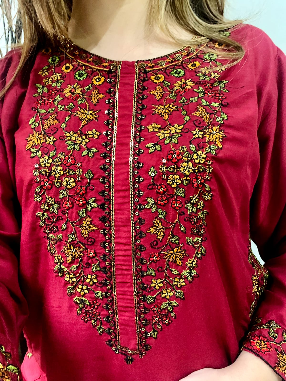 BAGH-E-BAHAR EMBROIDERY 2PCS STITCHED