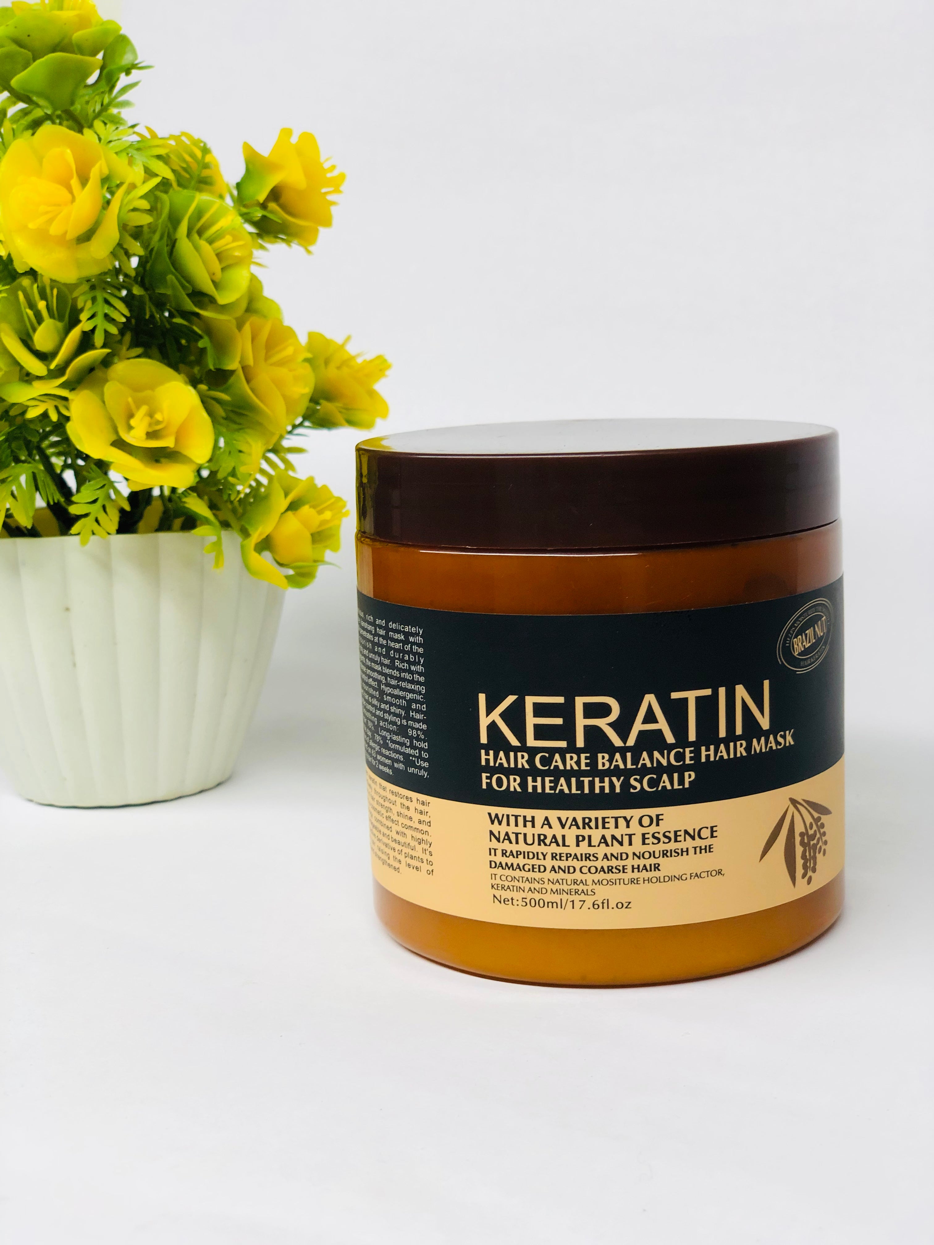 Keratin Hair care balance hair mask for healthy scalp